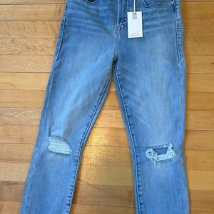 Good American Light Blue Distressed Jeans
